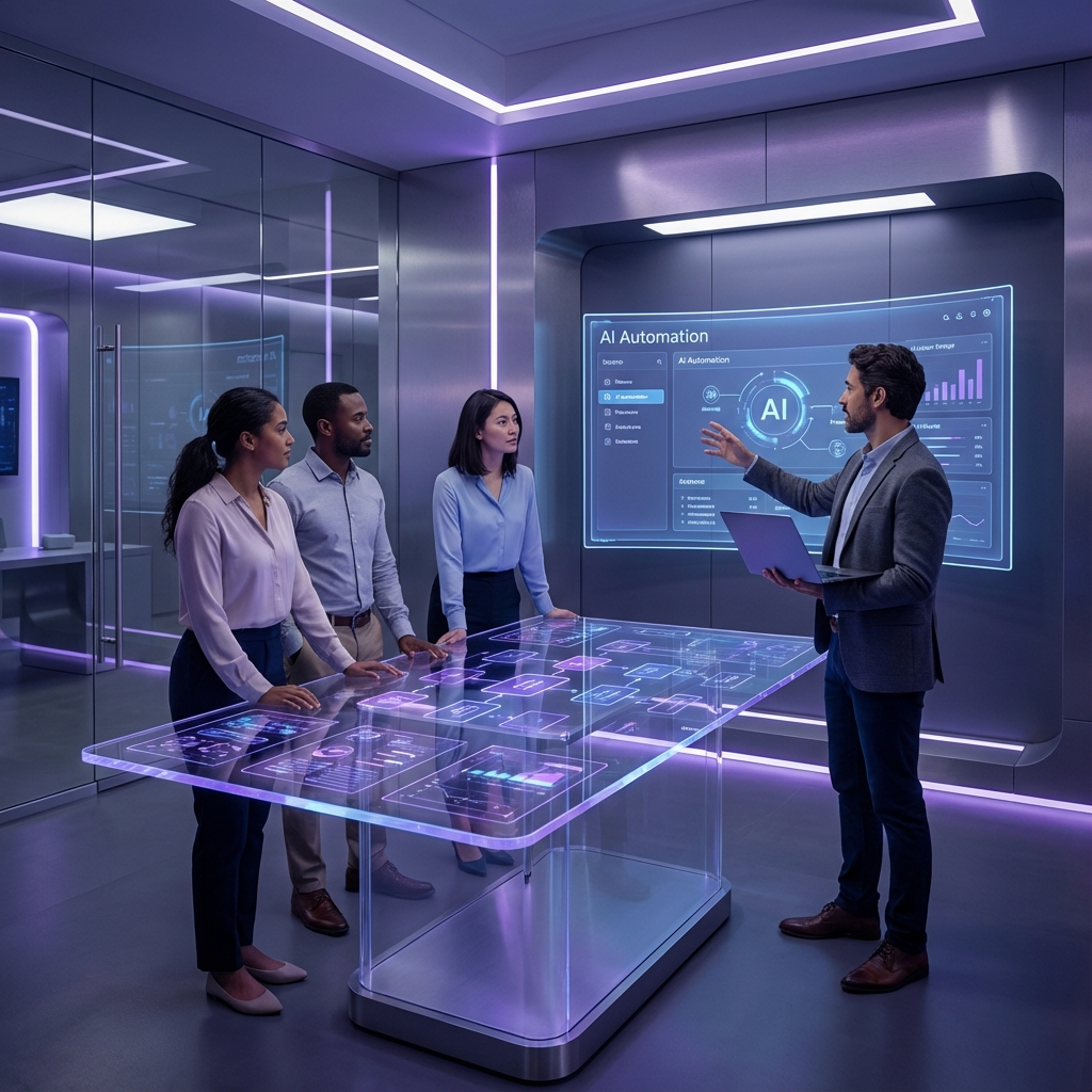 Auto-Flow team working on AI automation systems