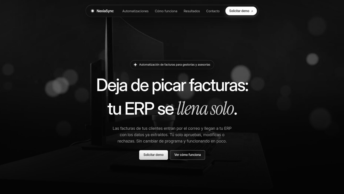 Captura escritorio de NexiaSync